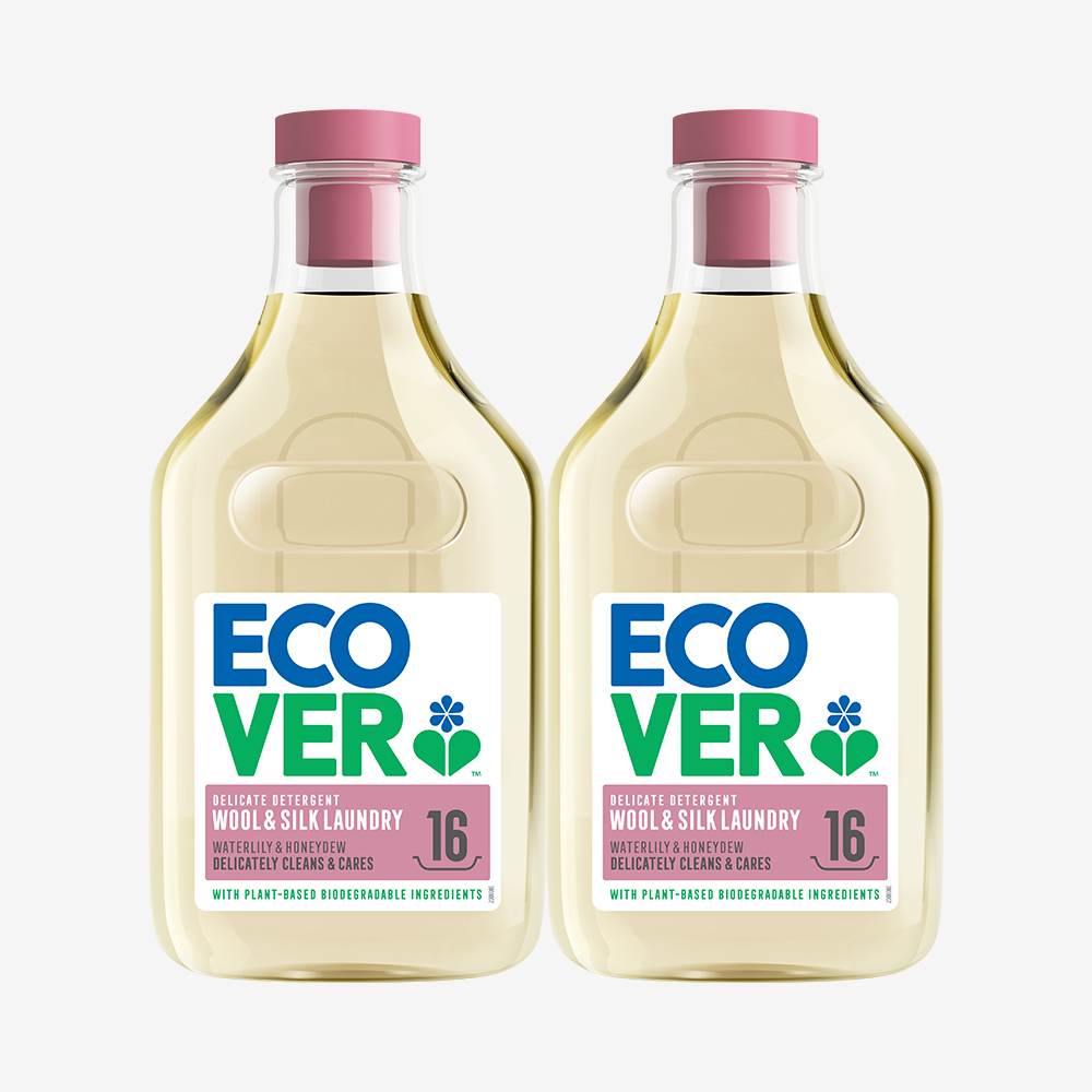 [에코버] 울세탁세제 수련꽃&허니듀 750ml 2개
