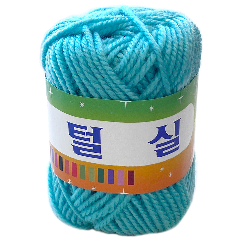 털실/하늘/1개