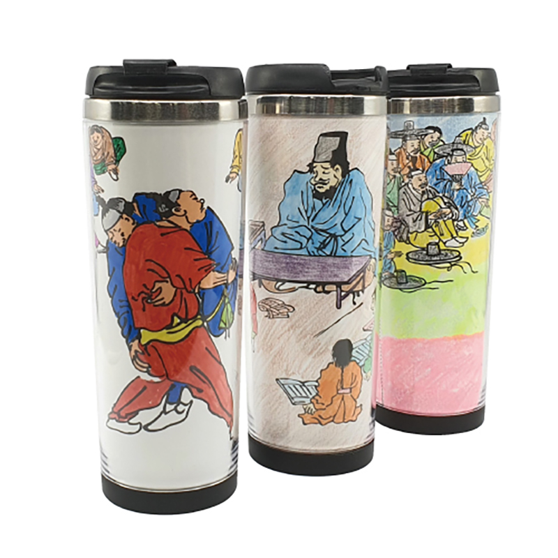 텀블러색칠하기DIY/풍속화 한가위