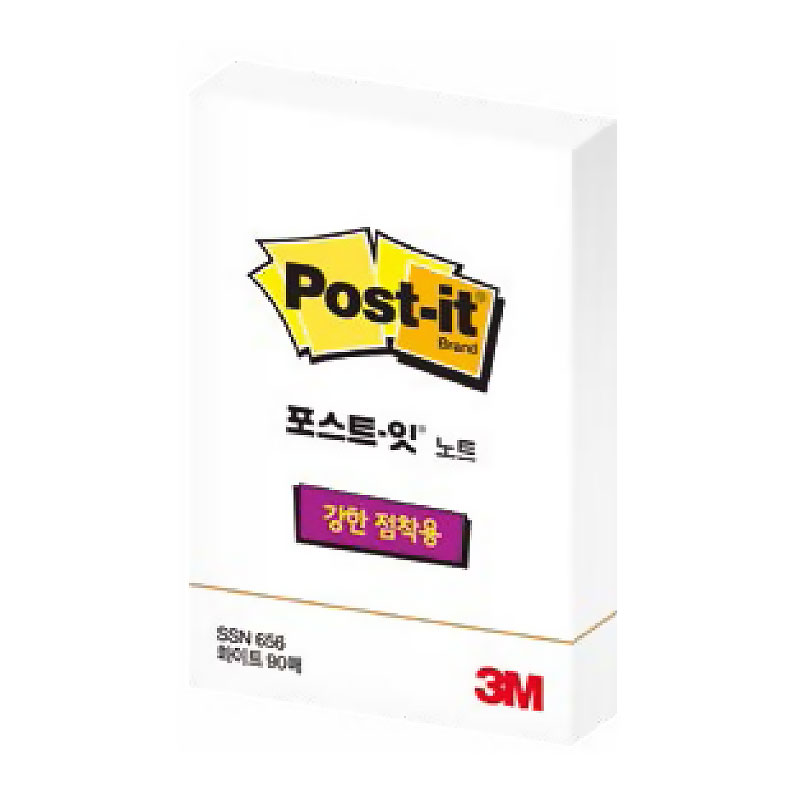 포스트잇/강한점착용노트/656/화이트