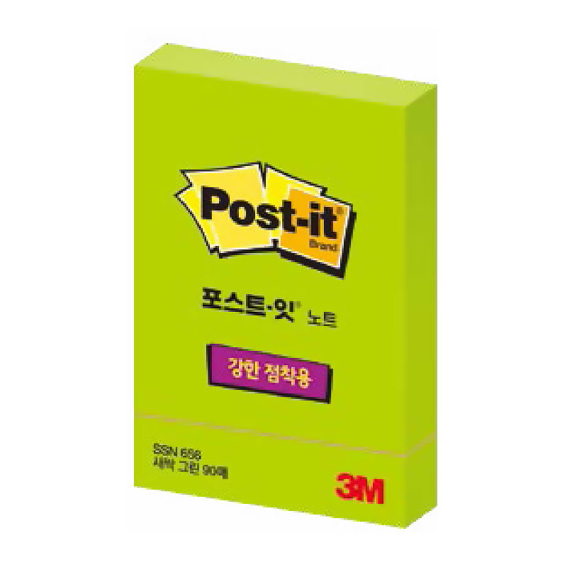 포스트잇/강한점착용노트/656/새싹그린