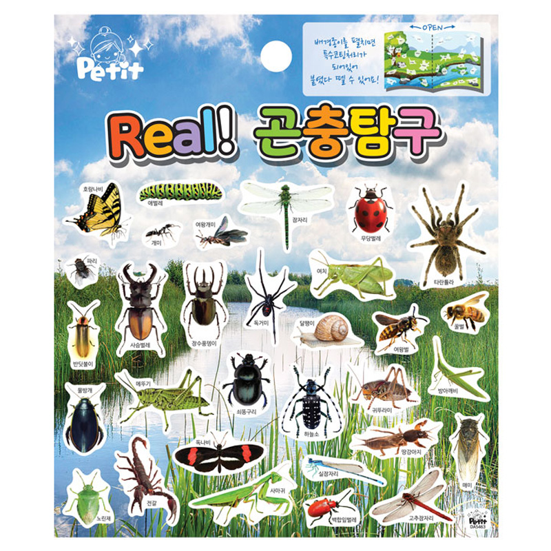 스티커/리얼곤충탐구/DA5463