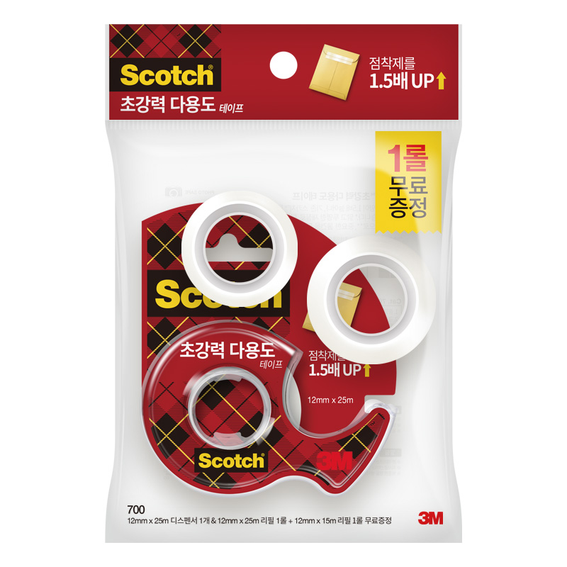 스카치/초강력다용도테이프/1225D&1225R+1215R무료증정
