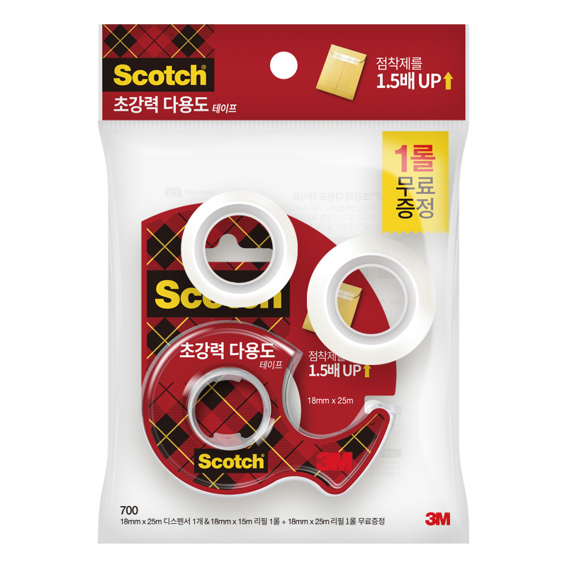 스카치/초강력다용도테이프/1825D&1815R+1825R무료증정