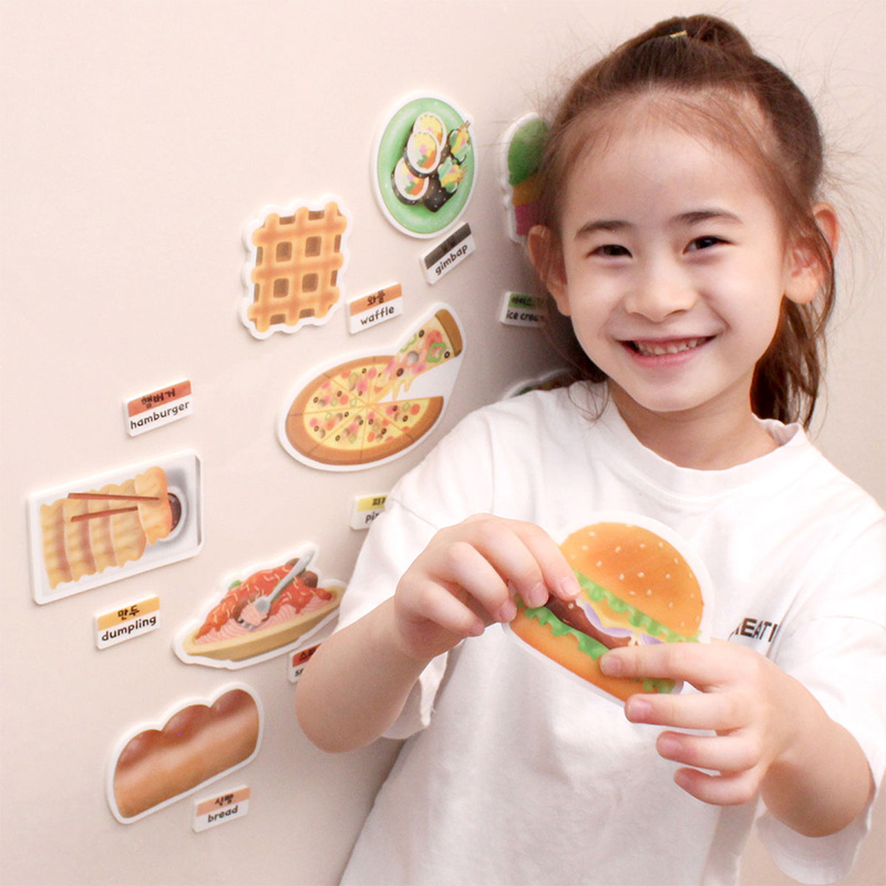 점착식말랑폭신스티커/음식