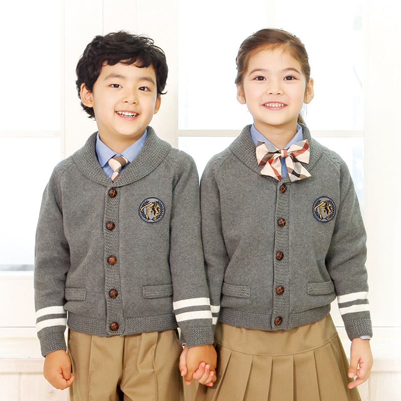 원복/동복/회색면카라가디건(면)/LG