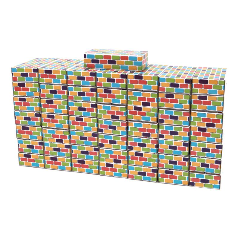 종이벽돌블럭/중형/멀티/50pcs