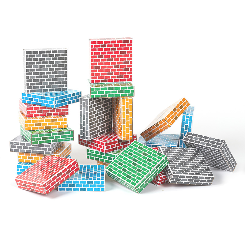 종이벽돌블럭/넓은정사각/25pcs/PD1823P