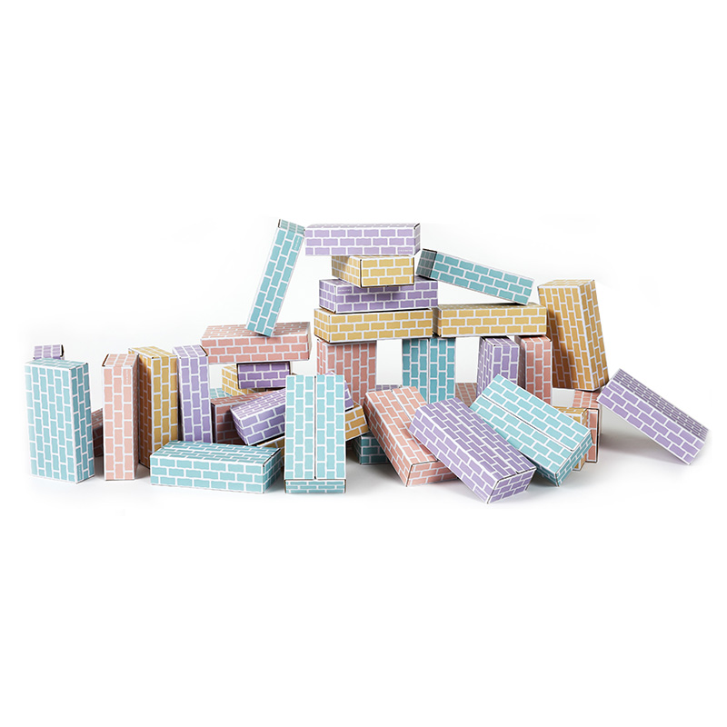 종이벽돌블럭/엣지/파스텔/40pcs/PD1823Y