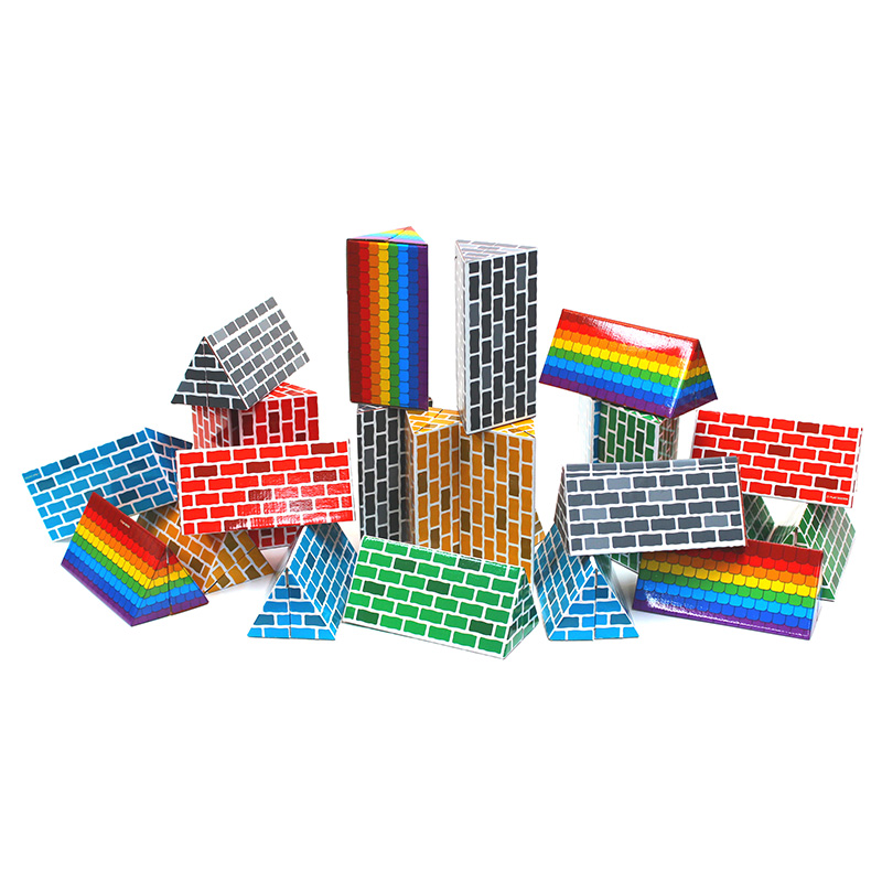 종이벽돌블럭/삼각기둥/24pcs/PD1823Z