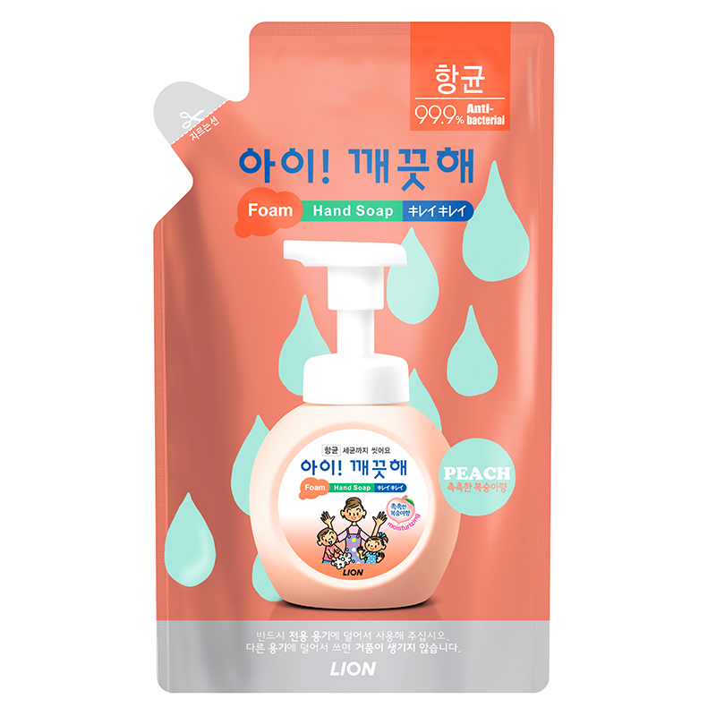 핸드워시/아이깨끗해/리필/복숭아향