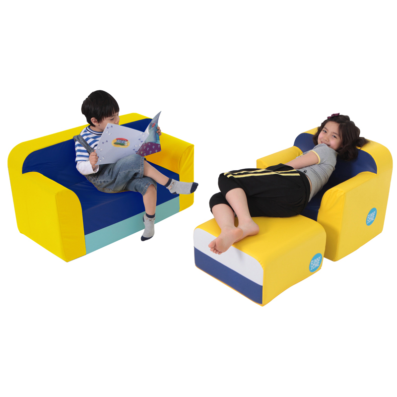 소파세트/블루/불연성/테이블