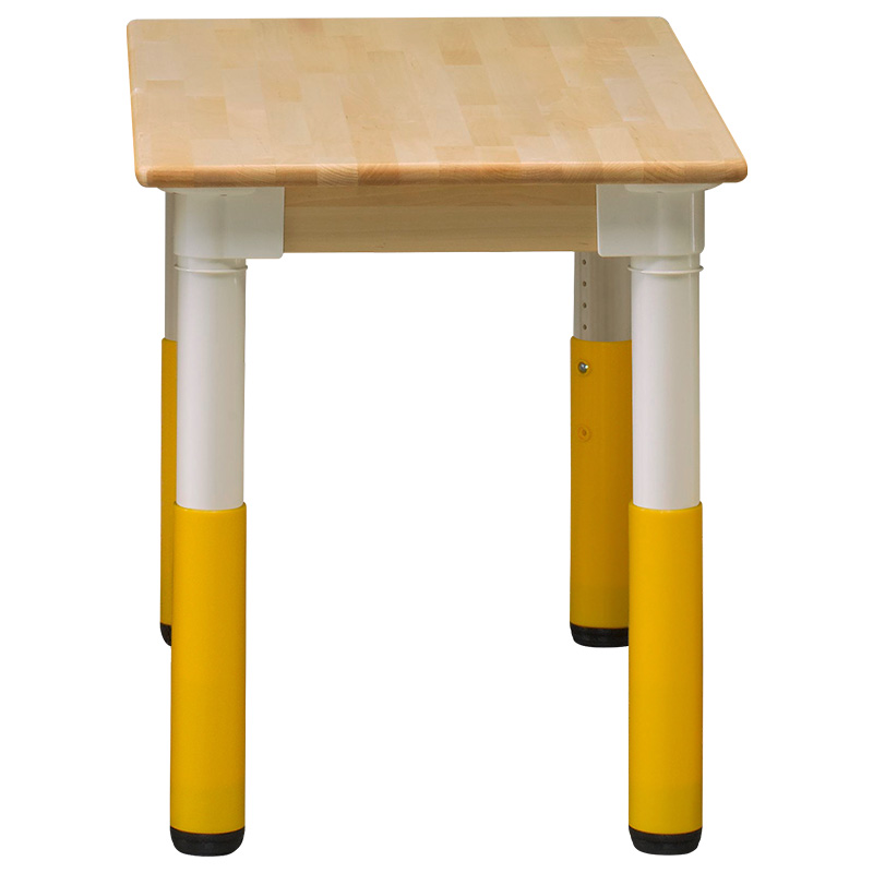 자작나무책상/높이조절식/60*120*H46-58cm/노랑/사각