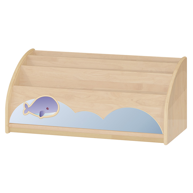 고무나무책꽂이/영아용/H35cm/고래/구름