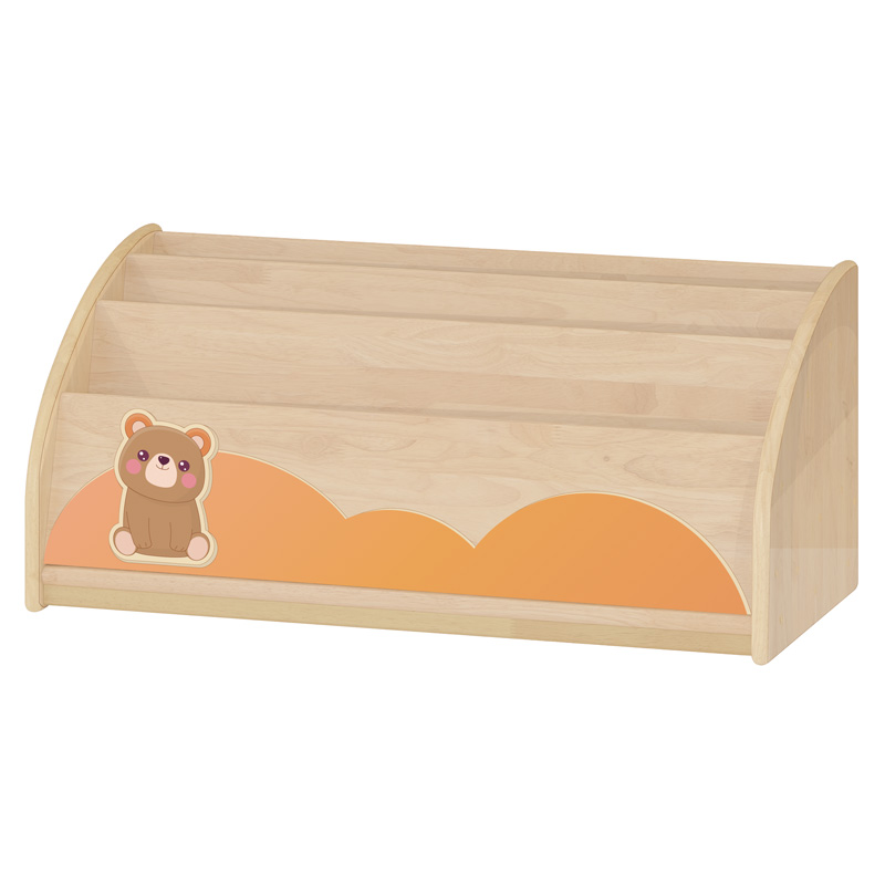 고무나무책꽂이/영아용/H35cm/곰돌이/구름