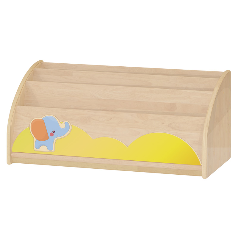 고무나무책꽂이/영아용/H35cm/코끼리/구름