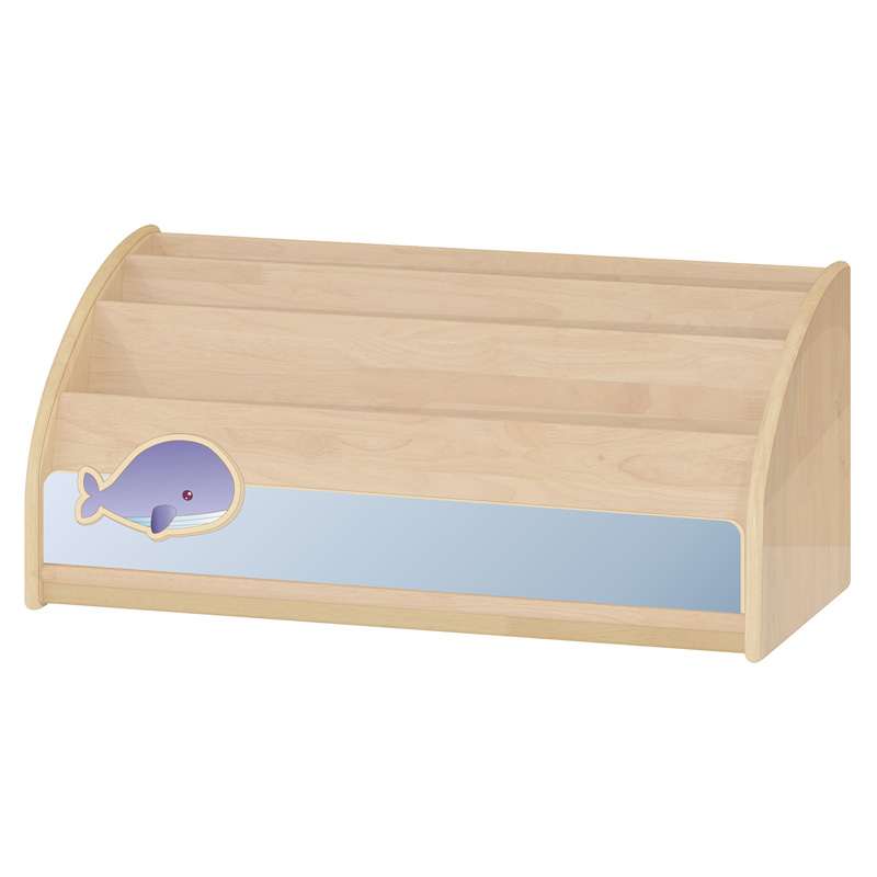고무나무책꽂이/영아용/H35cm/고래/일자