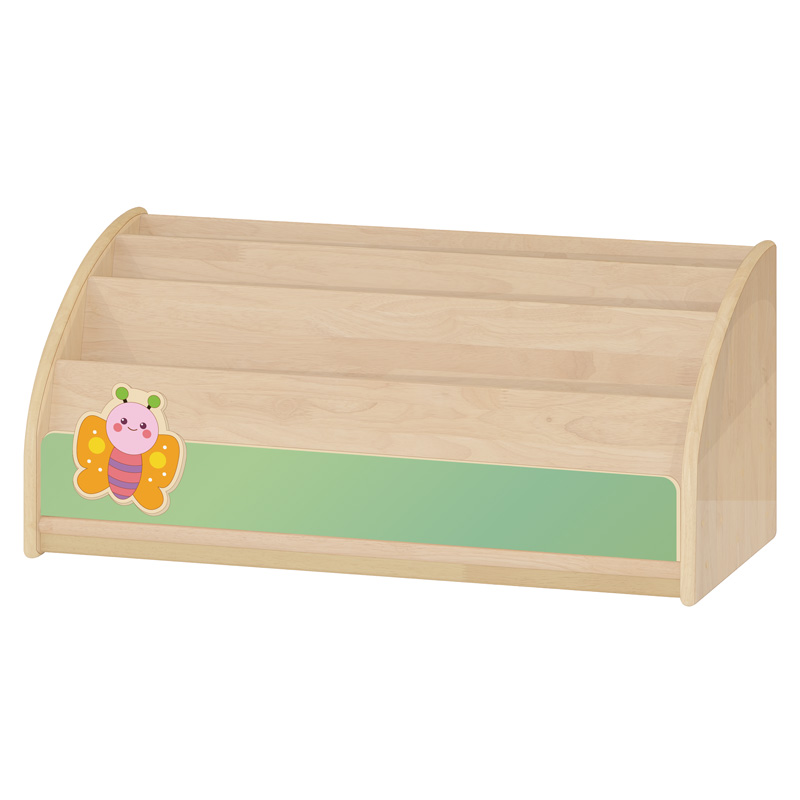 고무나무책꽂이/영아용/H35cm/나비/일자