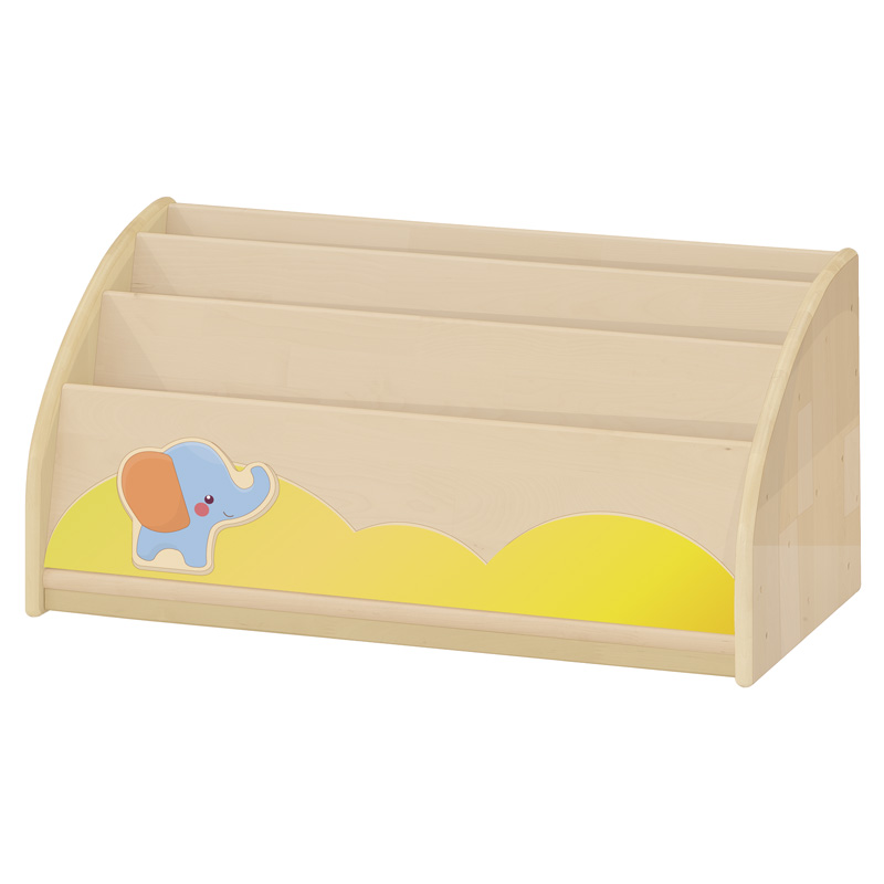 자작나무책꽂이/영아용/H35cm/코끼리/구름