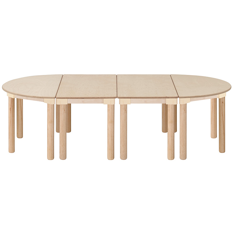 자작합판책상/H50cm/4개1조세트