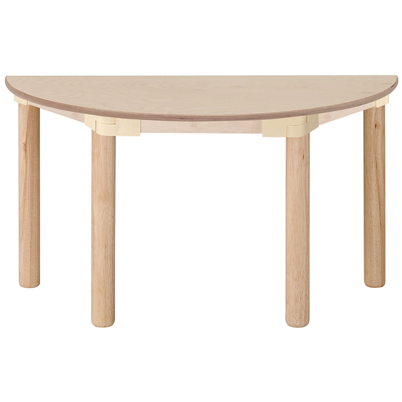자작합판책상/H50cm/반원/1쪽
