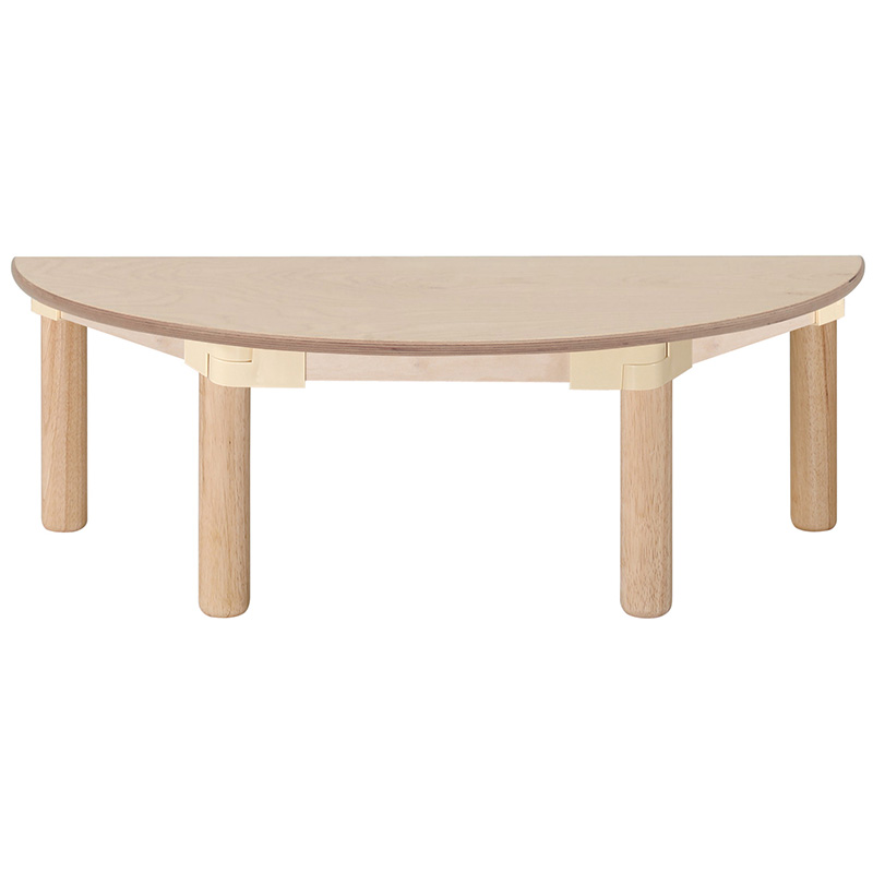 자작합판책상/H28cm/반원/1쪽