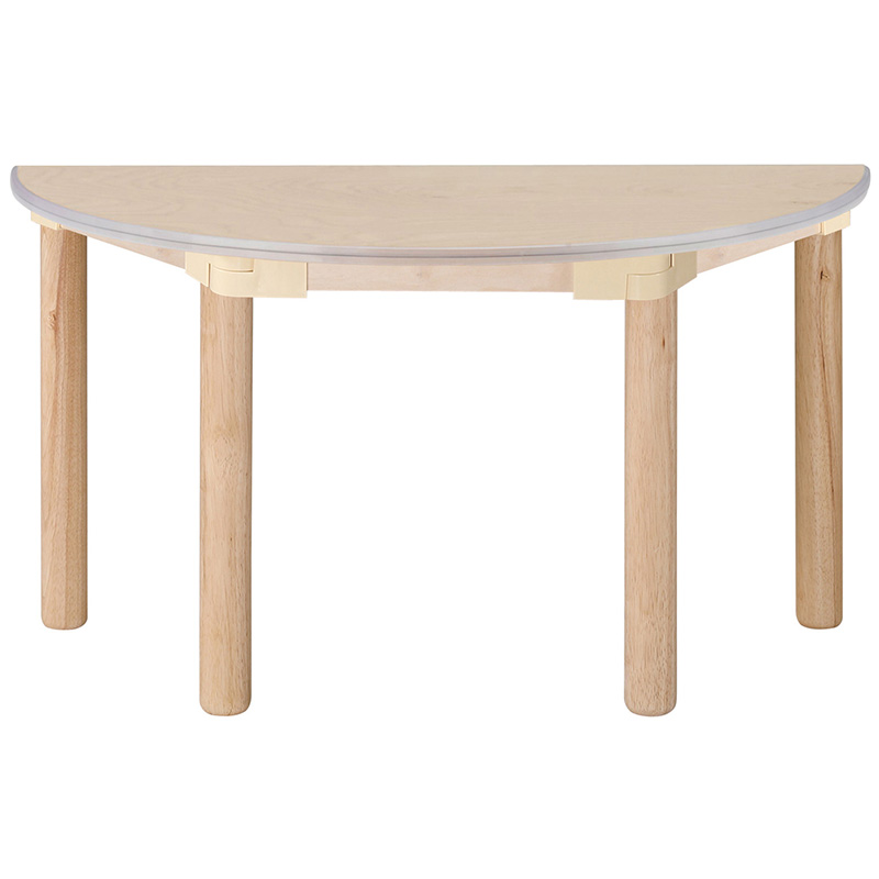 자작합판책상/안전몰딩/H50cm/반원/1쪽