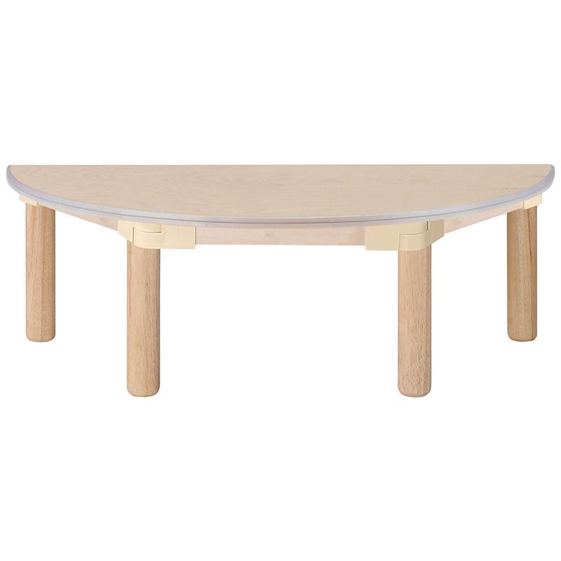 자작합판책상/안전몰딩/H28cm/반원/1쪽
