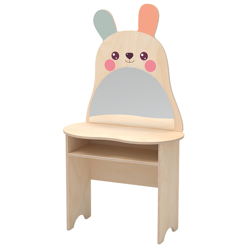 자작합판소꿉놀이/화장대/입식/의자별도/토끼