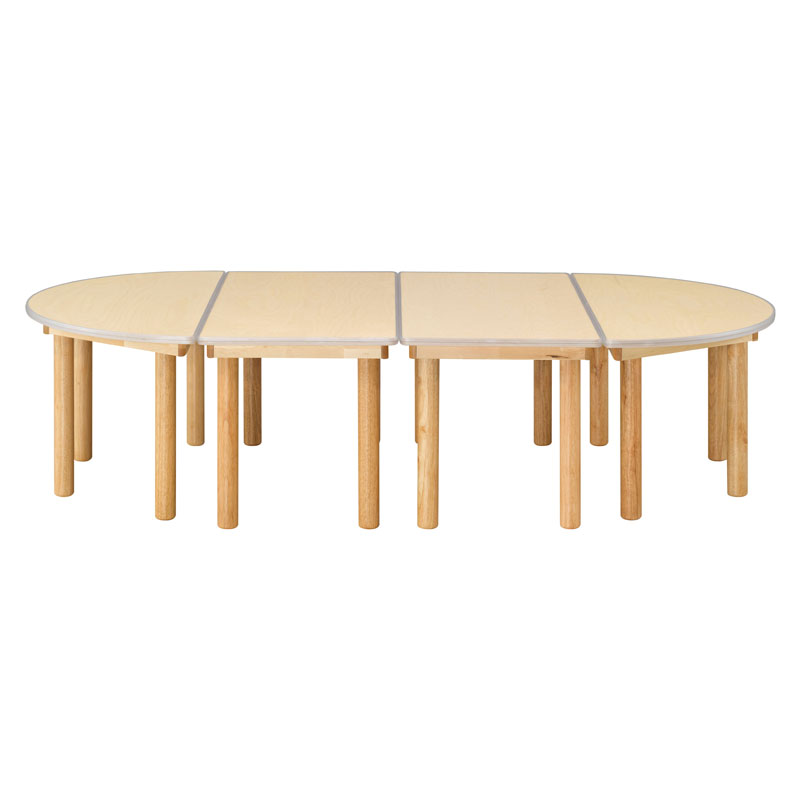 자작합판책상/안전몰딩/H50cm/4개1조세트