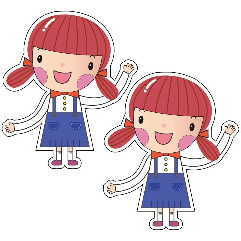 캐릭터우드/멜빵치마여아/2개