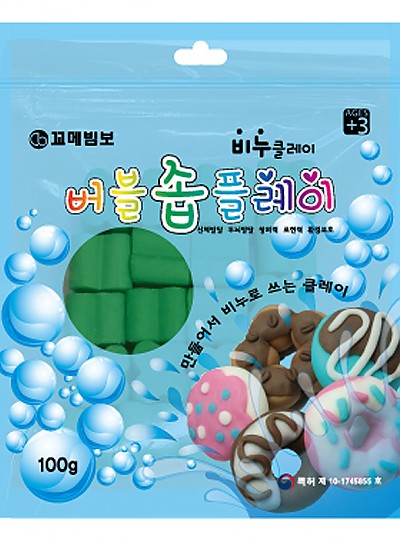 버블솝플레이/향기/초록/100g