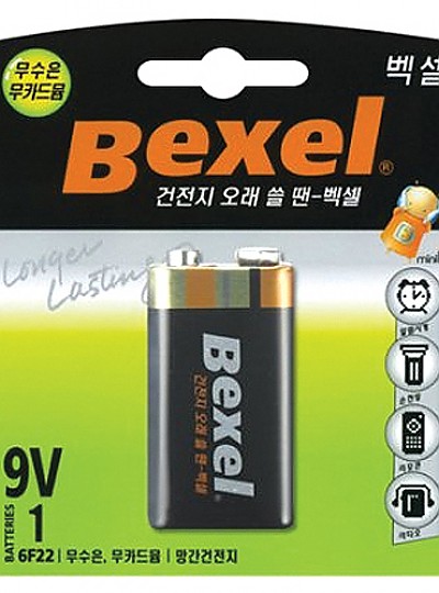 벡셀건전지/망간/9V/1개입