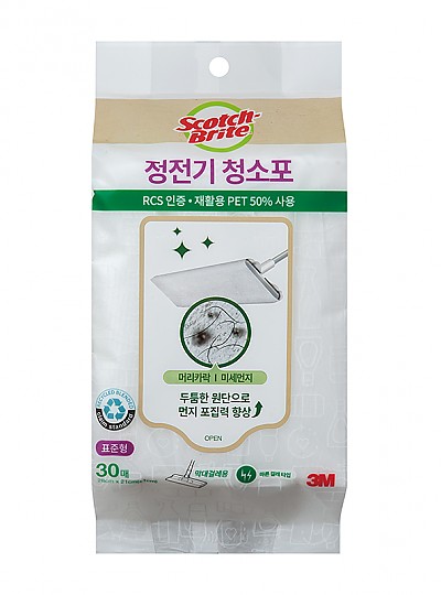 정전기청소포/표준형/리필/30매fff