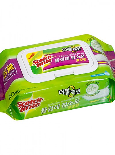 물걸레청소포/더블액션/표준형/20매fff