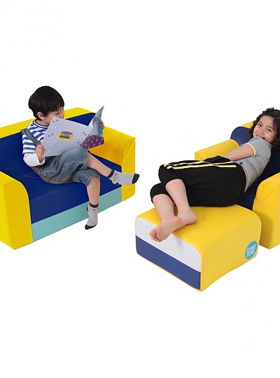 소파세트/블루/불연성/2인용
