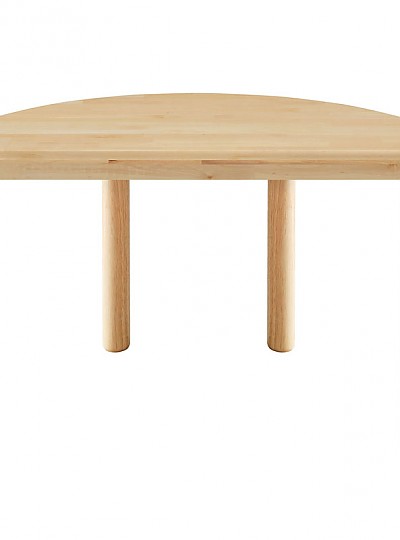 자작나무책상/H53cm/반원/1쪽