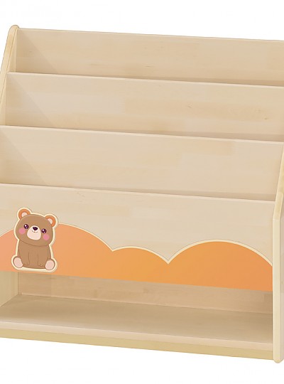 자작나무책꽂이/3단/곰돌이/구름