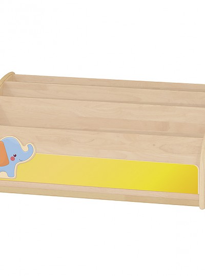 고무나무책꽂이/영아용/H35cm/코끼리/일자