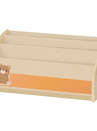 자작나무책꽂이/영아용/H35cm/곰돌이/일자