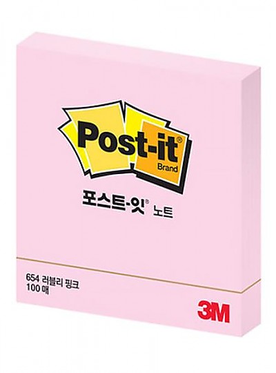 포스트잇 노트 654(러블리핑크)
