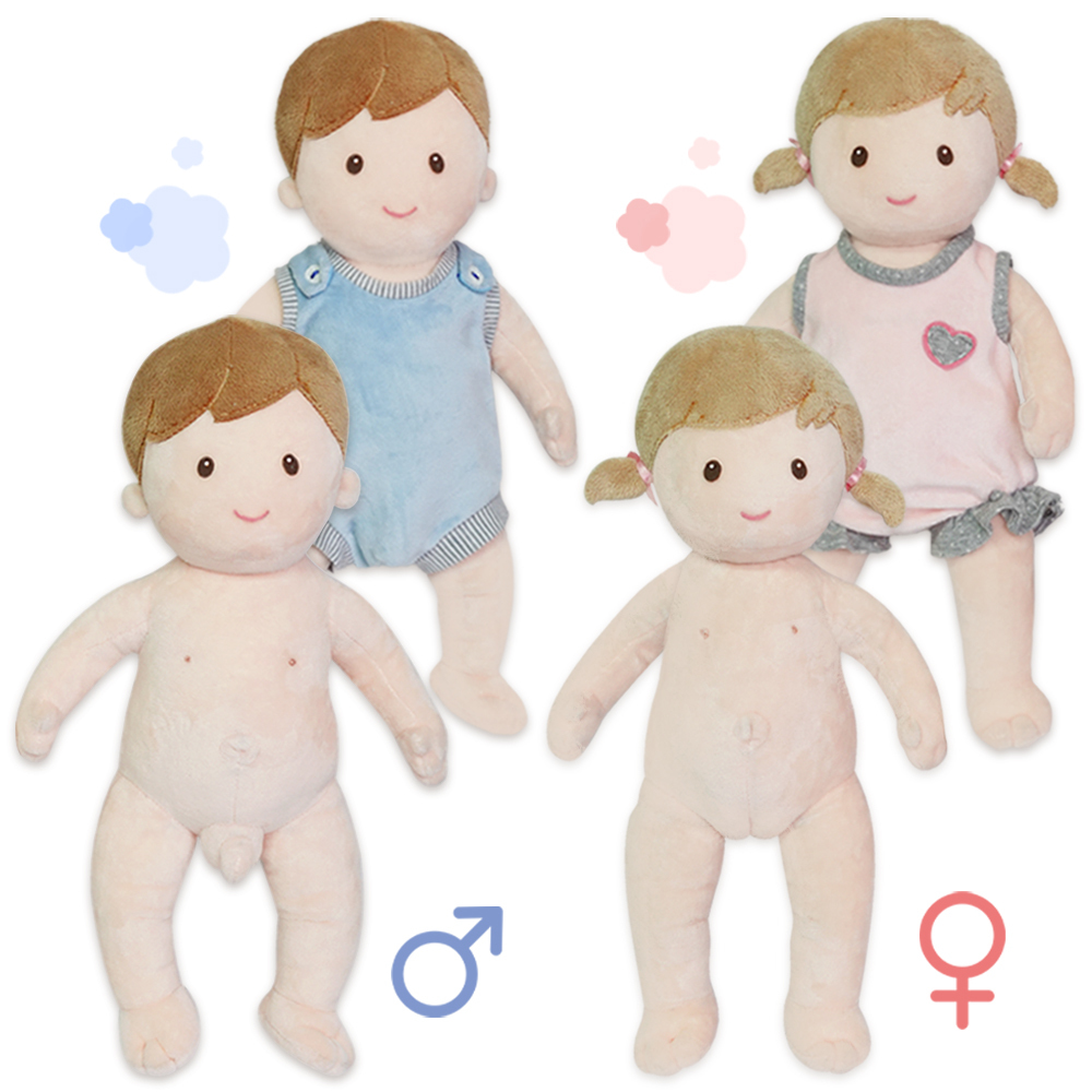 인지놀이 성교육 인형 세트 2종