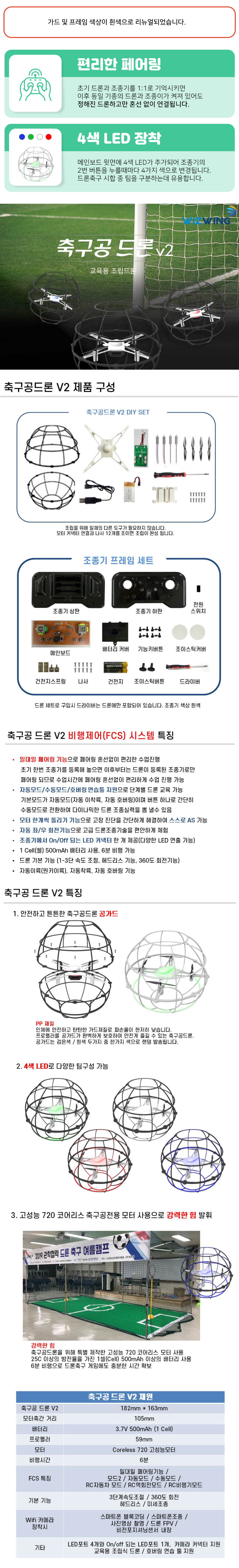 위즈윙 축구공 V2 드론 DIY 키트 (색상랜덤) SB_상세1.jpg